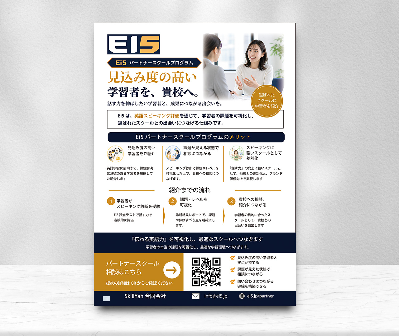 Eis5英語スピーキングテストチラシ（イベント用）